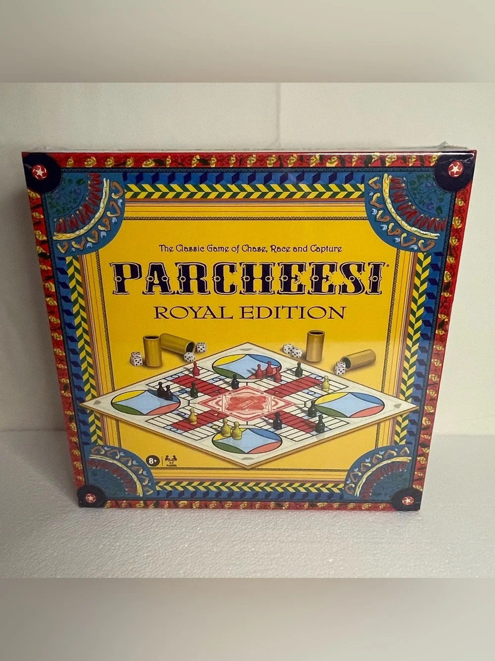 Parcheesi Royal Edition Board Game Vintage Classic Chase Race Capture 8+ Sealed